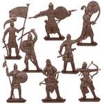 Набор солдатиков Воины и Битвы Пешие половцы цвет шоколадный
