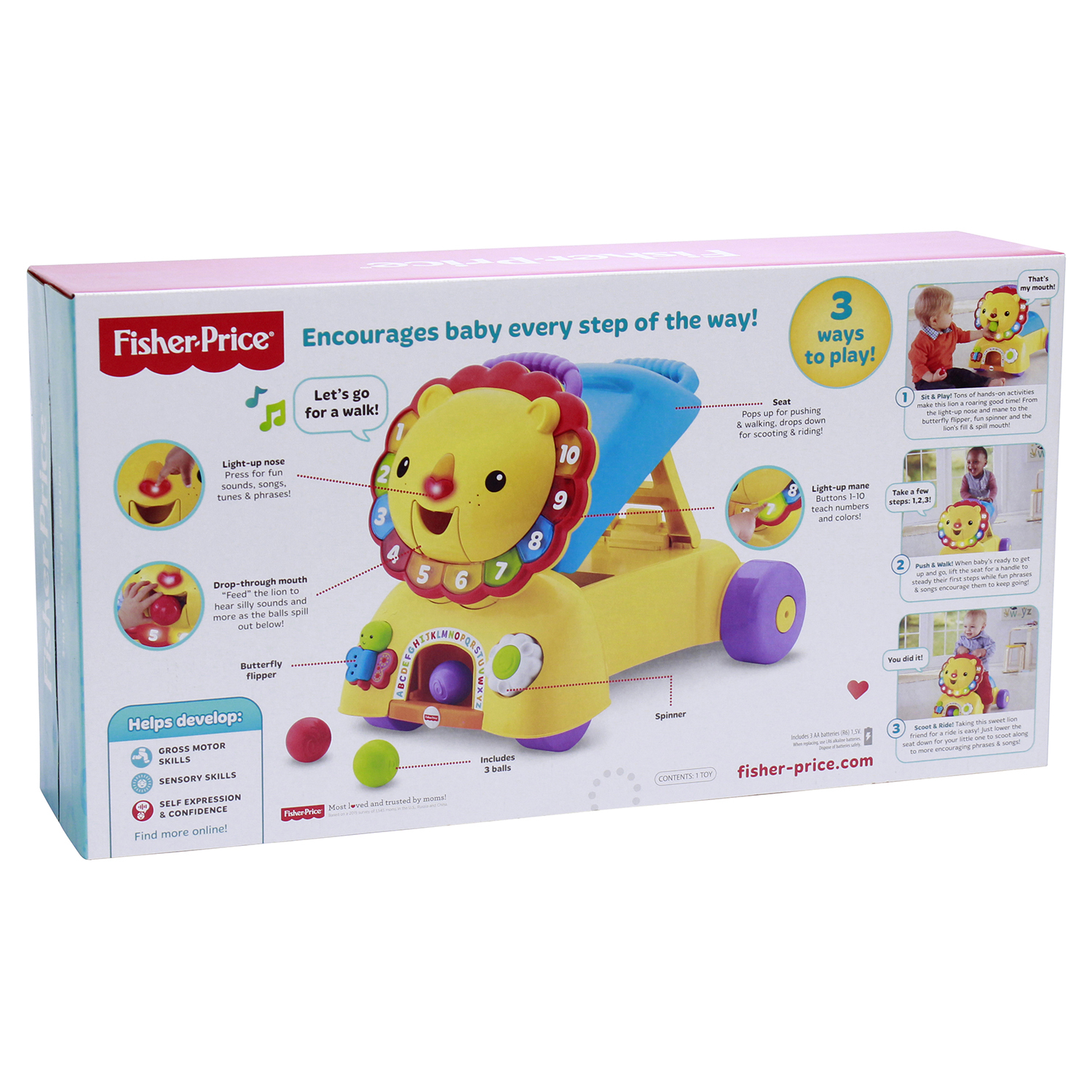 Ходунки Fisher Price Лев - фото 3