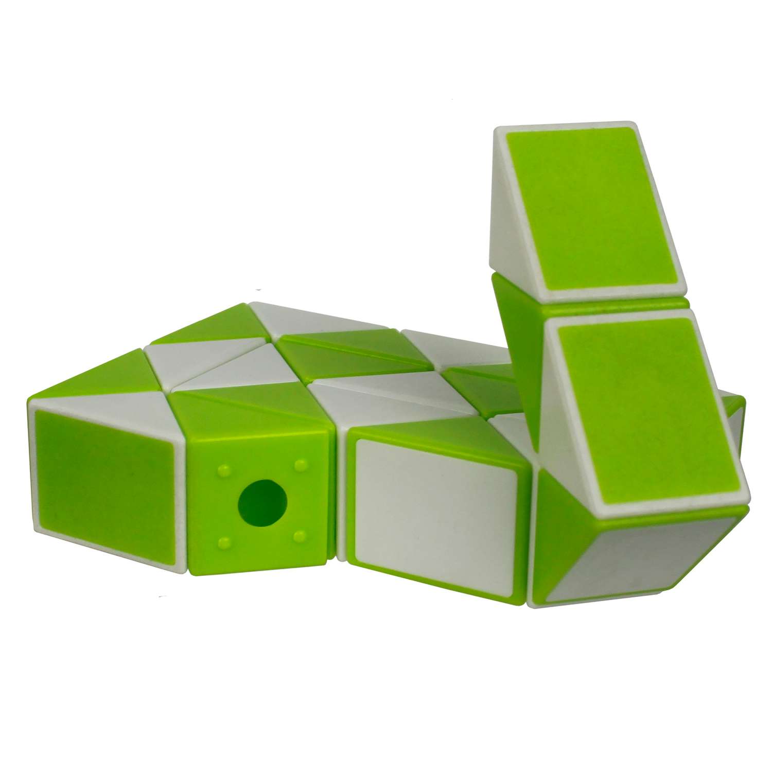 Игрушка 1 TOY головоломка Змейка малая 24 сегмента зеленая - фото 1