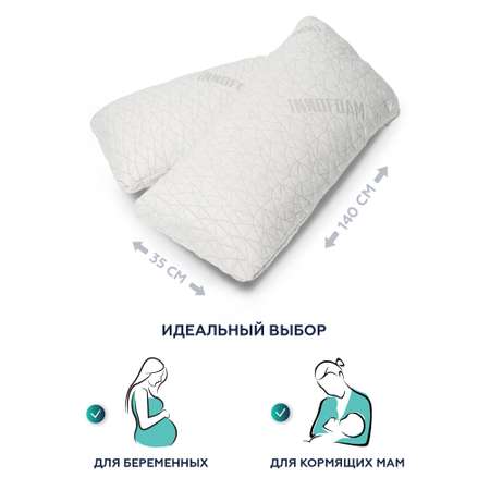 Ортопедическая подушка Innomat для беременных Space comfort Body Pillow 35х140