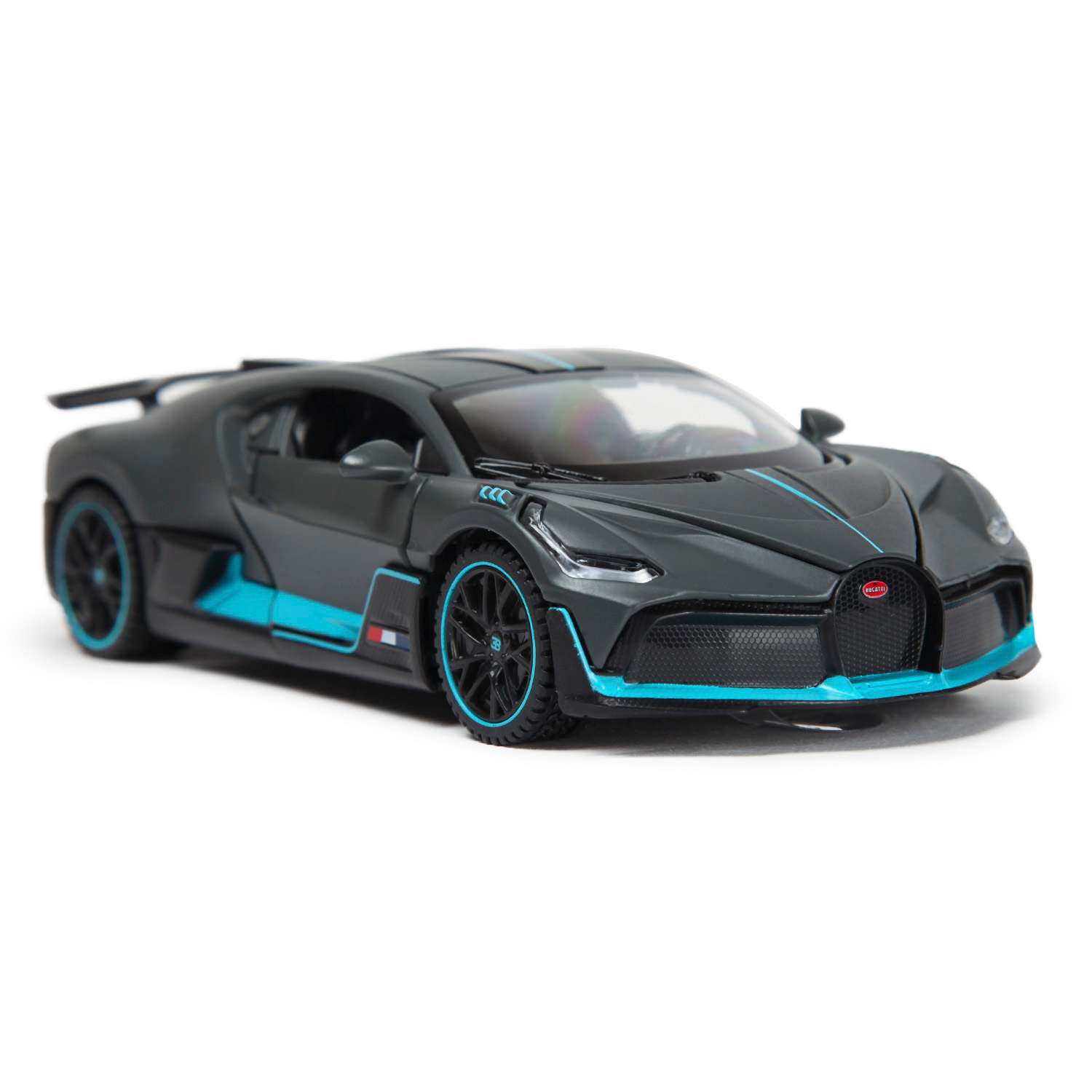 Автомобиль Rastar Bugatti Divo 1:32 инерционный серый 64200 - фото 6