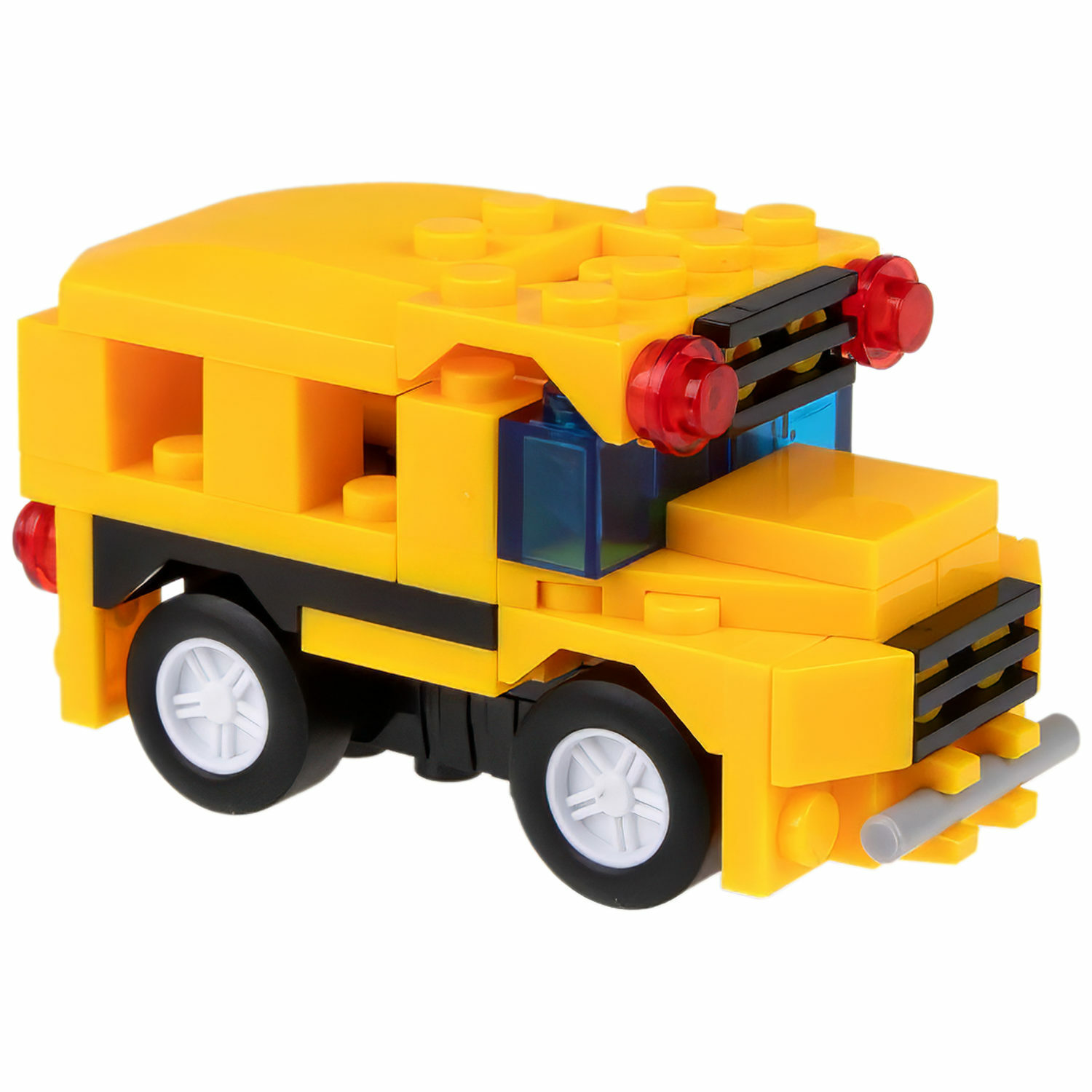 Конструктор 1TOY Blockformers Городские службы Школьный автобус желтый - фото 1