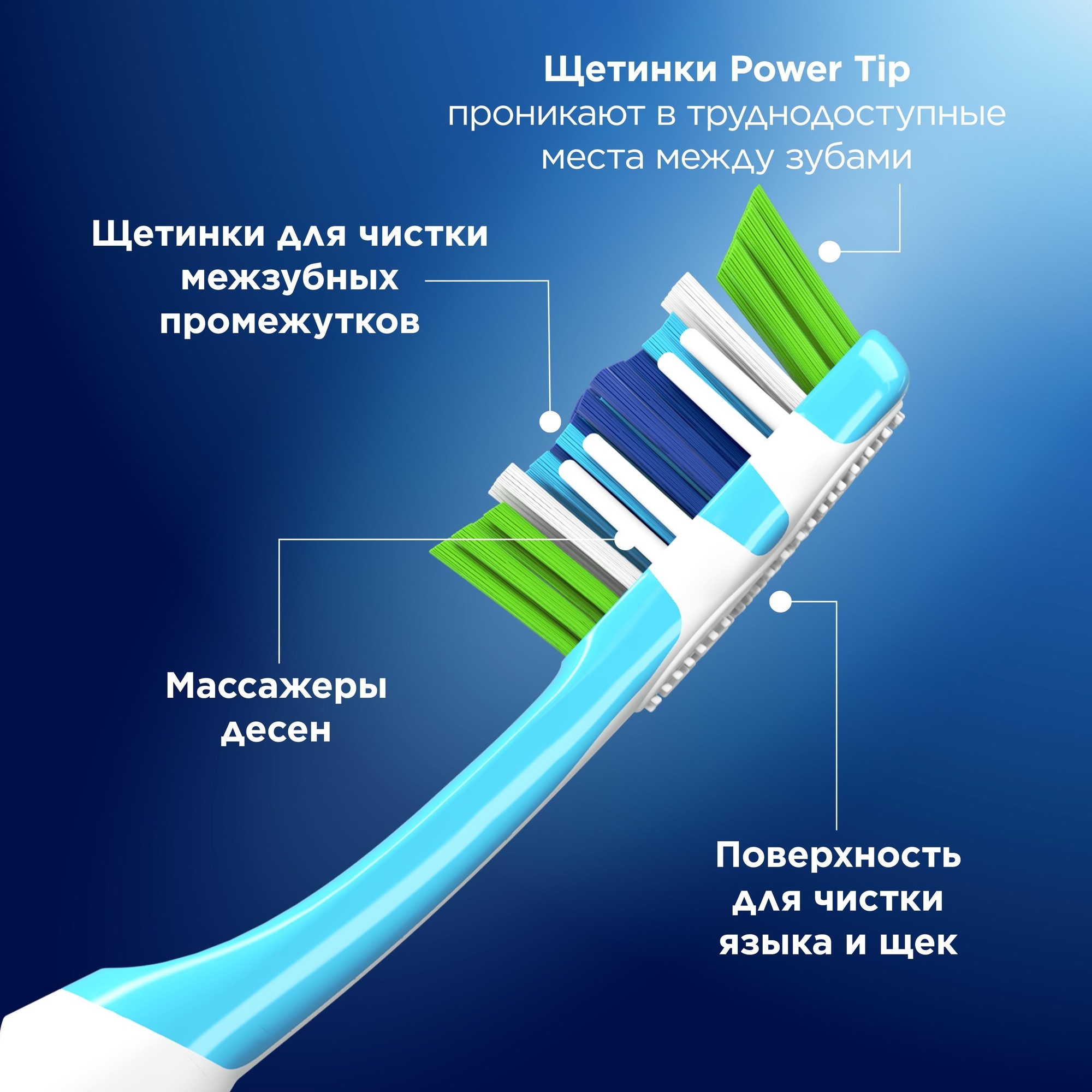 Зубная щетка Oral-B Complex пятисторонняя чистка средней жесткости 81748044 - фото 5