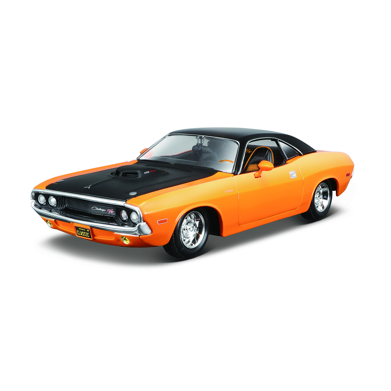 Автомобиль MAISTO Dodge Challenger 1:24 оранжевый 32518 - фото 1