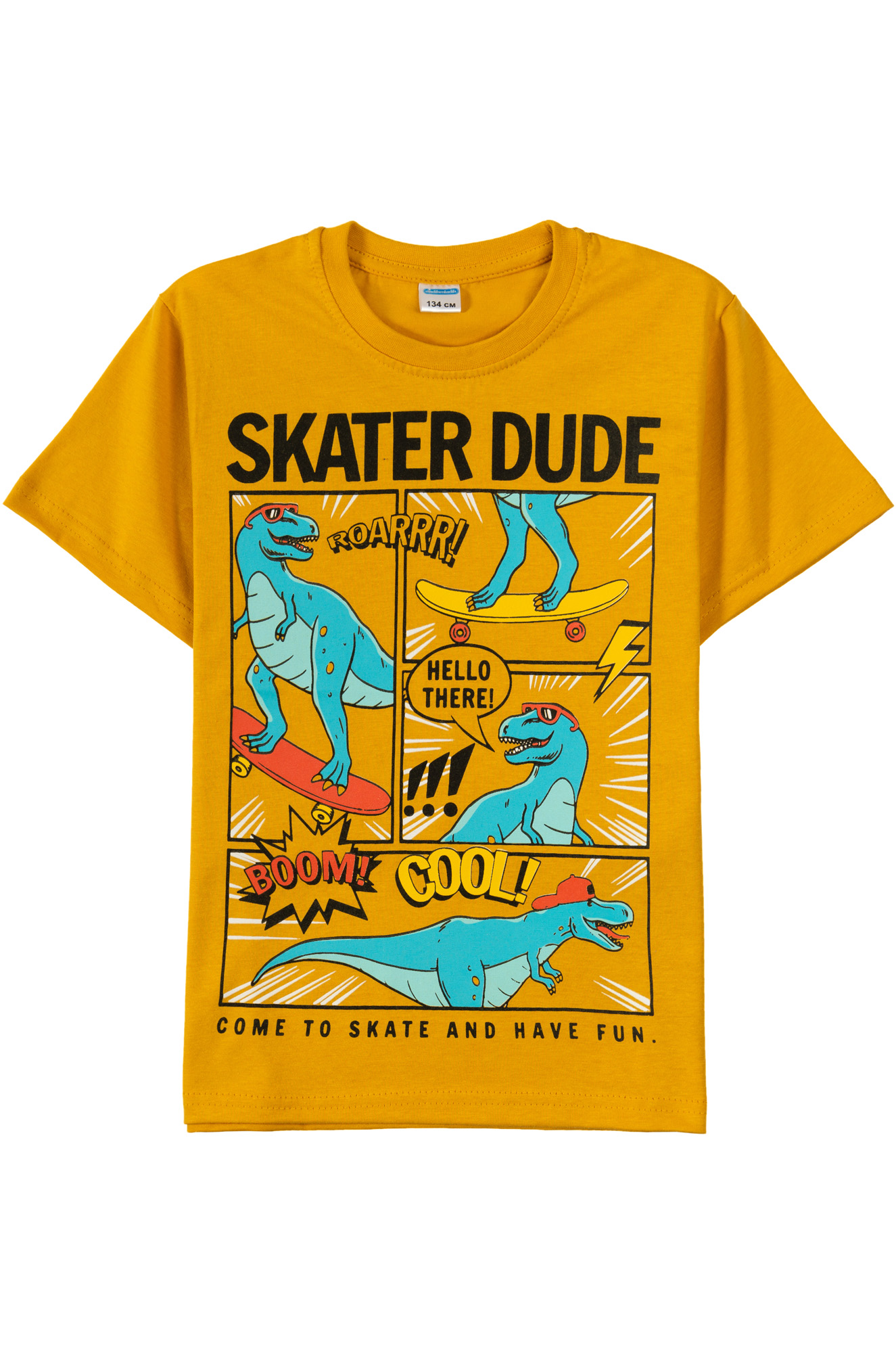 Футболка Maksimoff SM814 Горчичный Skate dude - фото 1