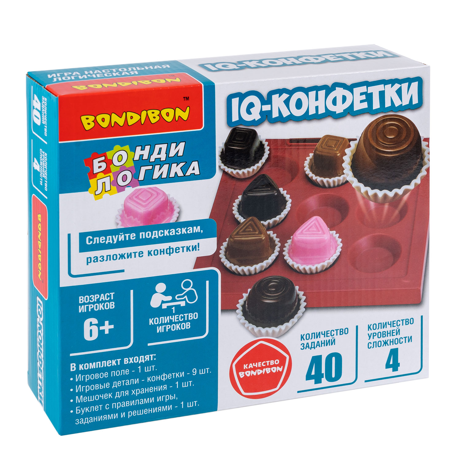 Настольная игра Bondibon логическая IQ-КОНФЕТКИ - фото 3