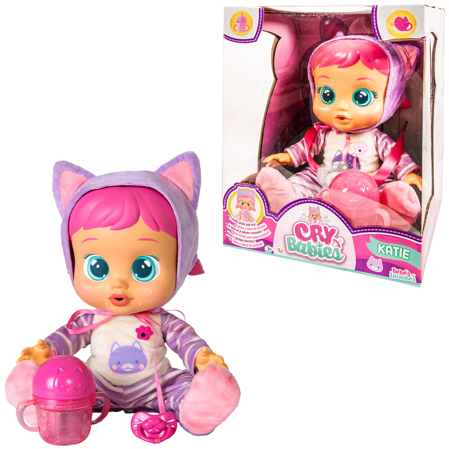 Кукла IMC Toys Плачущий младенец Katie 31 см купить по цене 6710 ₽ в  интернет-магазине Детский мир