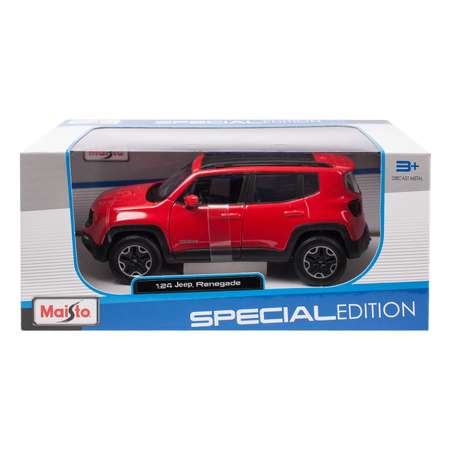 Машинка MAISTO 1:24 Jeep Renegade Красная 31282