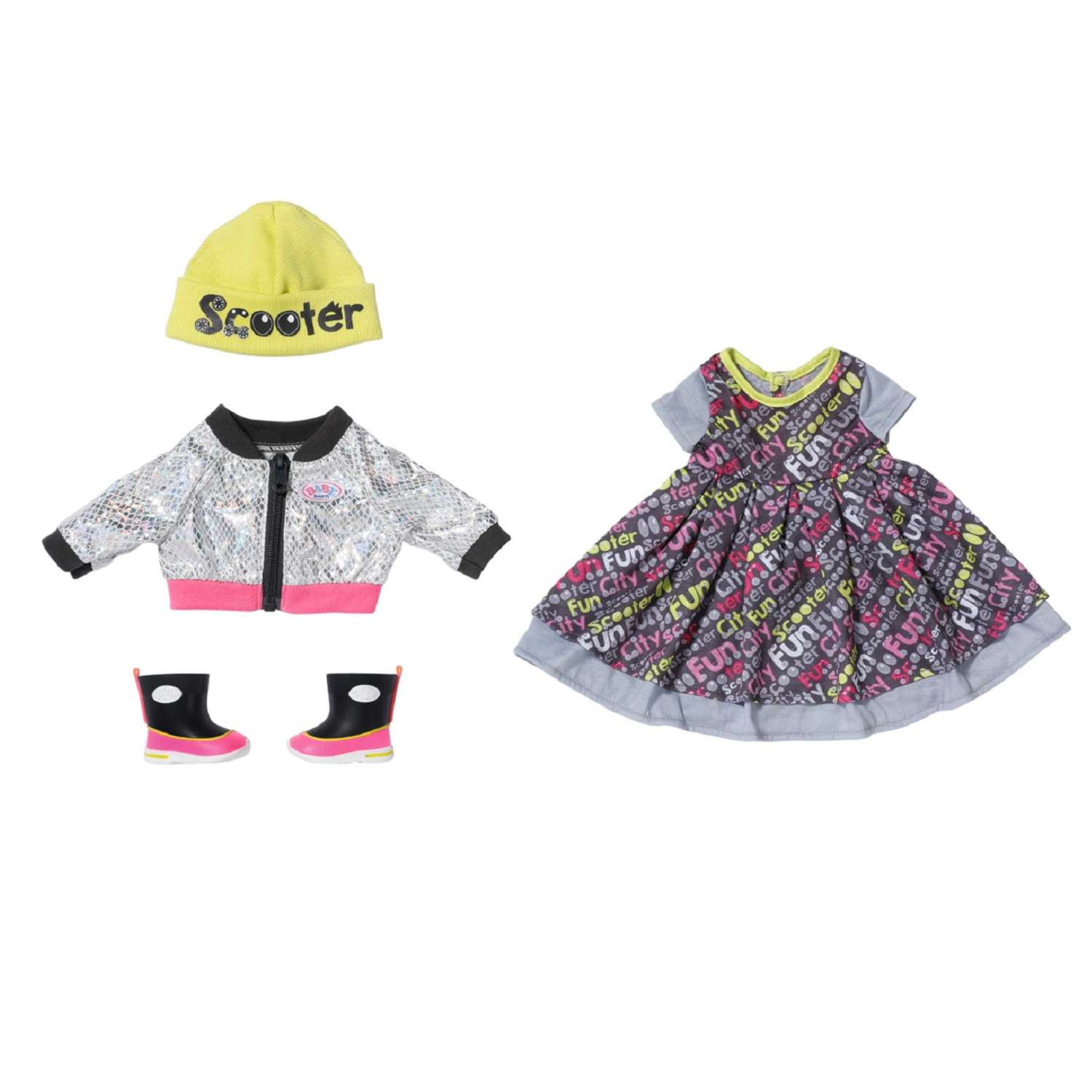 Набор одежды для куклы Zapf Creation BABY born делюкс для прогулок по городу 830-208 - фото 1