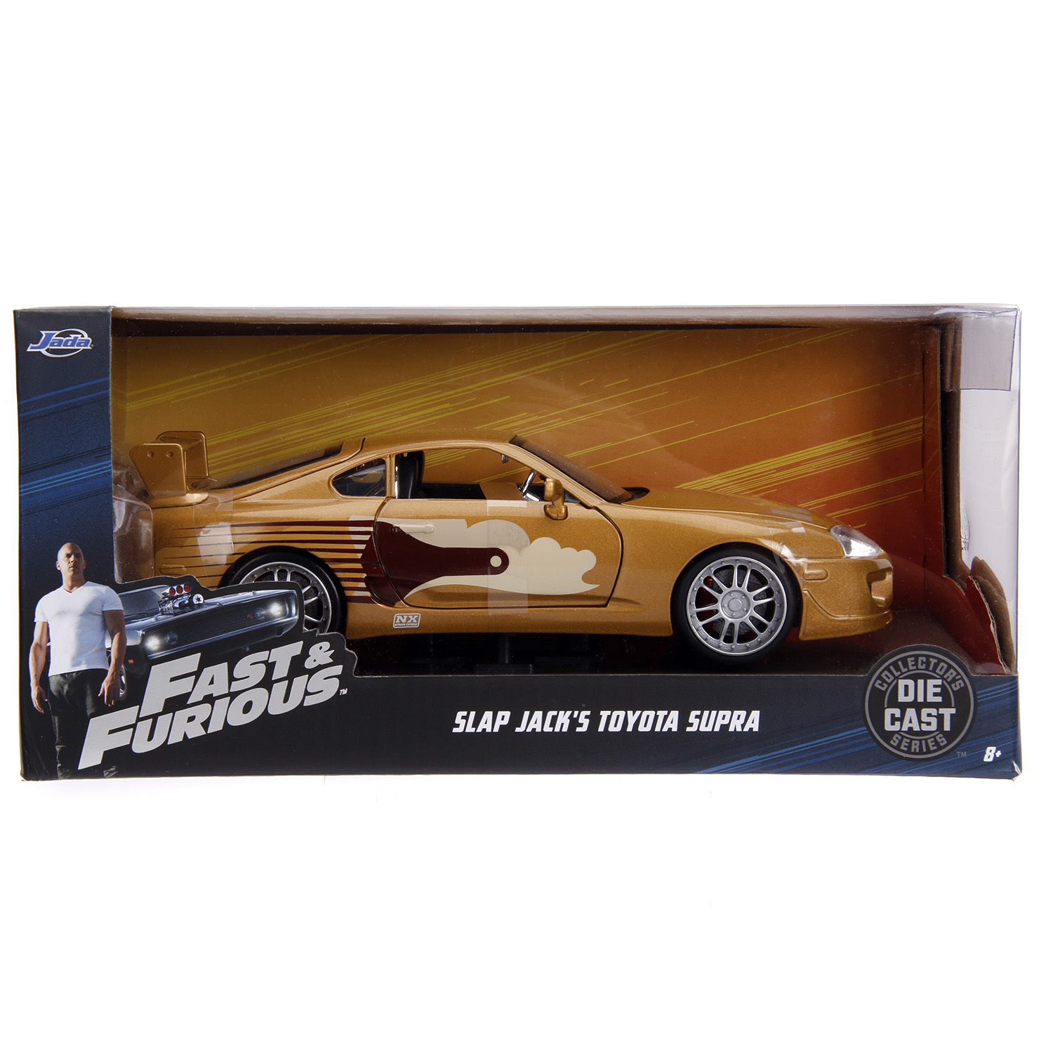 Машина Jada Fast and Furious 1:24 Toyota Supra 1995 Золотая 99540 купить по  цене 1999 ₽ в интернет-магазине Детский мир