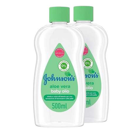 Массажное масло Johnsons Aloe Vera 500мл х 2 шт