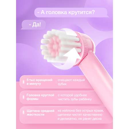 Электрическая зубная щетка DENMARE Розовый