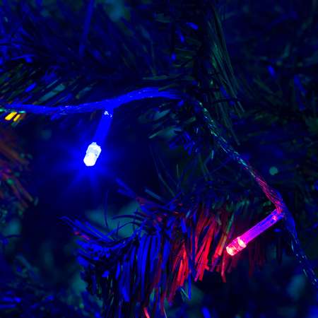 Гирлянда нить 10м SXMas с LED лампами 100шт цвет разноцветные лампочки 220В