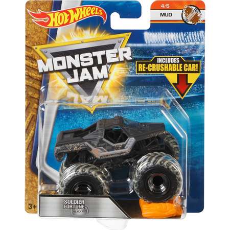 Машина Hot Wheels Monster Jam 1:64 Солдат Удачи тайные операции FLX43