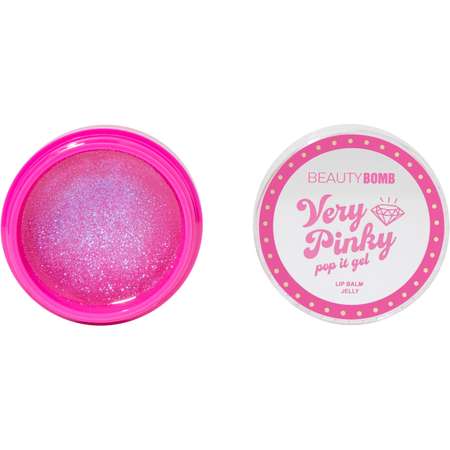 Бальзам-желе для губ Beauty Bomb тон 01 прозрачный с фиолетовым шиммером