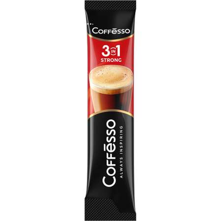 Кофе растворимый Coffesso Strong 3в1 молотый 300г стик