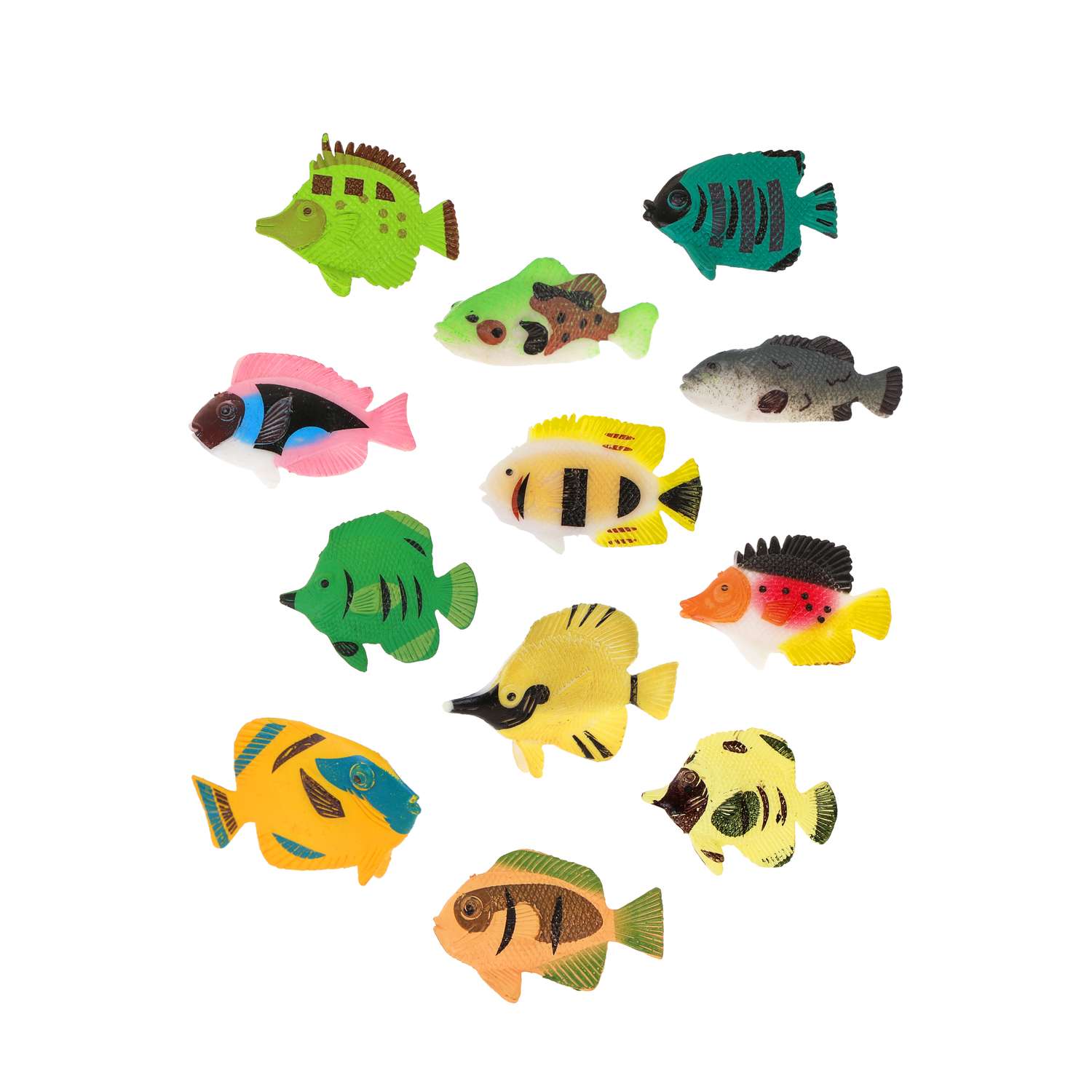 Набор фигурок рыб Наша Игрушка для развития и познания 5-8 см 12 шт - фото 3