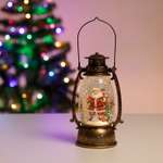 Лампа декоративная BABY STYLE Новогодняя Дед Мороз у елки USB