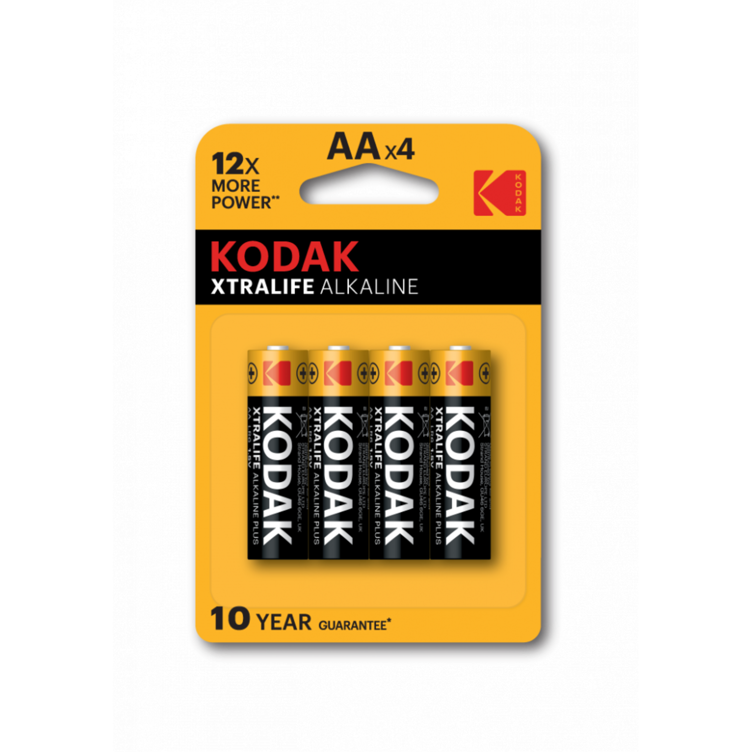 Батарейки Kodak АА LR6-4BL Xtralife KAA-4 80/400/17600 4шт - фото 1