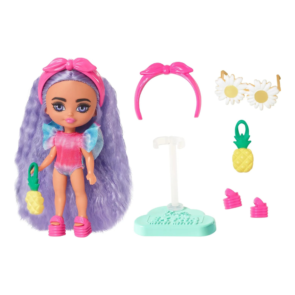 Игровой набор с куклой Barbie Extra Fly Mini Minis Beach HPN06 00-00019140 - фото 3