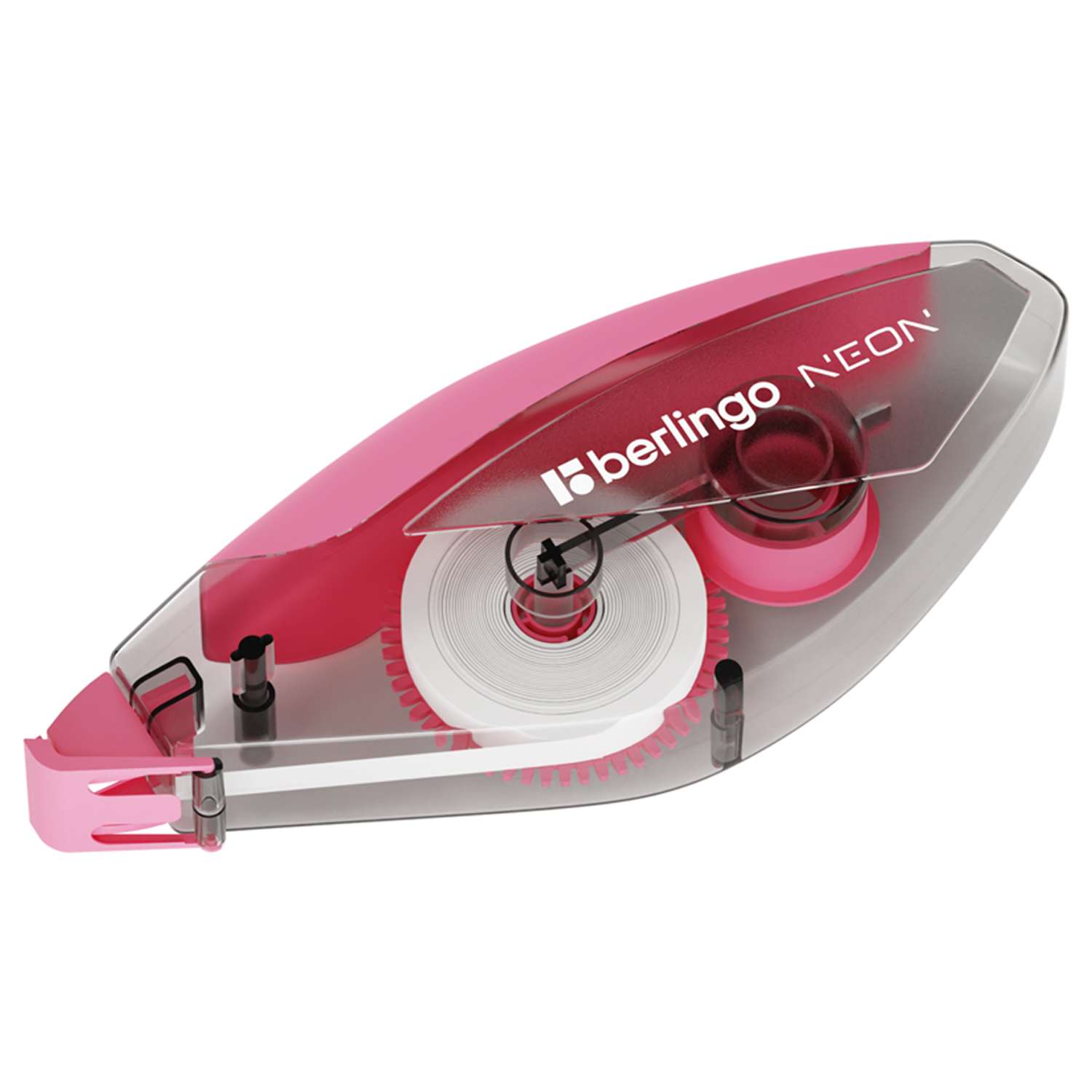 Корректирующая лента Berlingo Neon 5мм*10м розовый PET бокс европодвес - фото 1