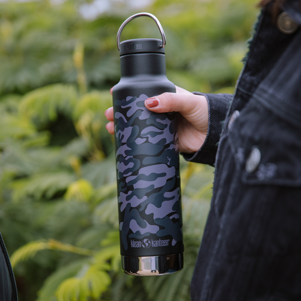 Термобутлыка Klean Kanteen Insulated Classic 20oz Black Camo 592 мл - фото 5