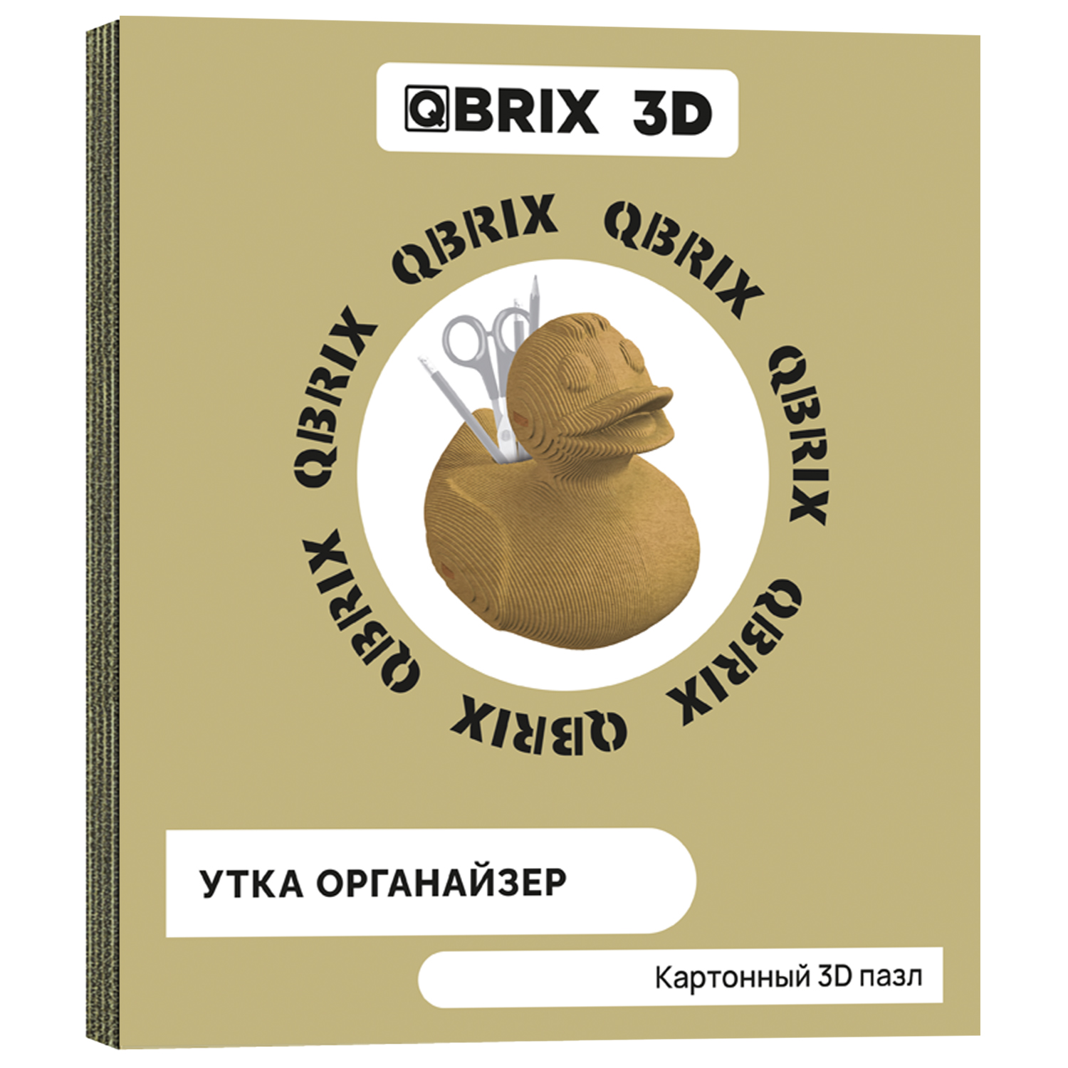 Конструктор 3D QBRIX Утка органайзер 20022