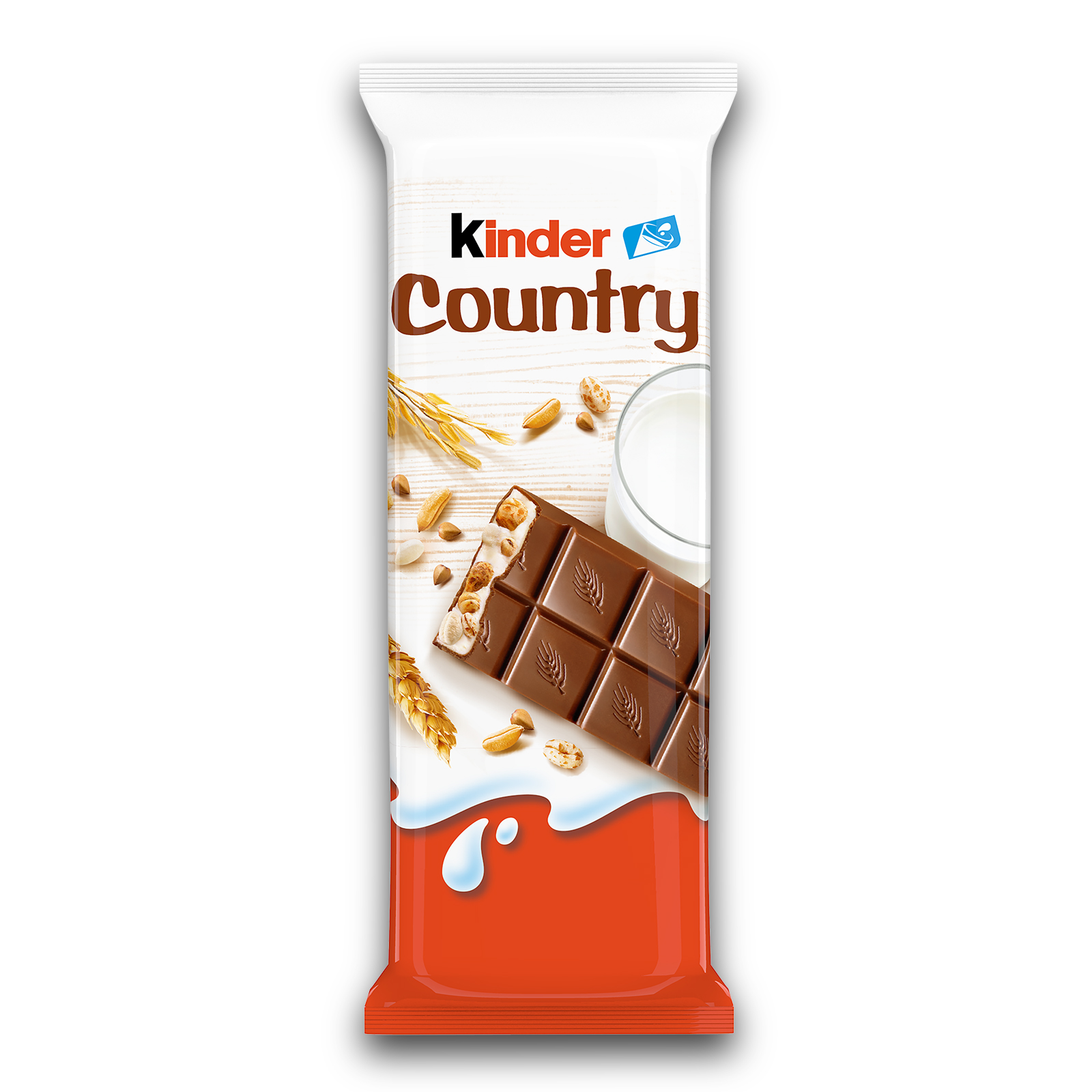 Шоколад Kinder со злаками и молочно-злаковой начинкой Киндер Кантри 23.5 г - фото 1