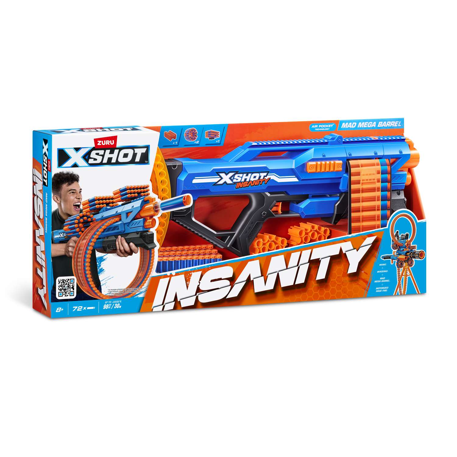 Набор игровой XSHOT Insanity Mad Mega Barrel 36609 - фото 16