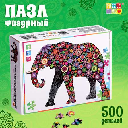 Фигурный пазл Puzzle Time «Фантазийный слон» 500 деталей