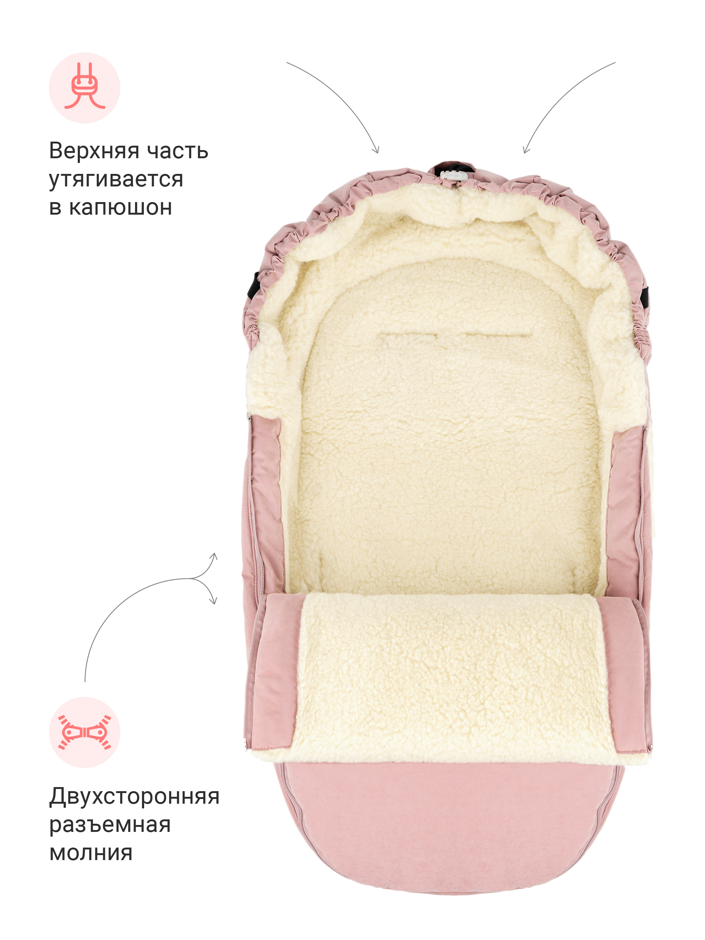 Зимний конверт в коляску Egg Basic - фото 3