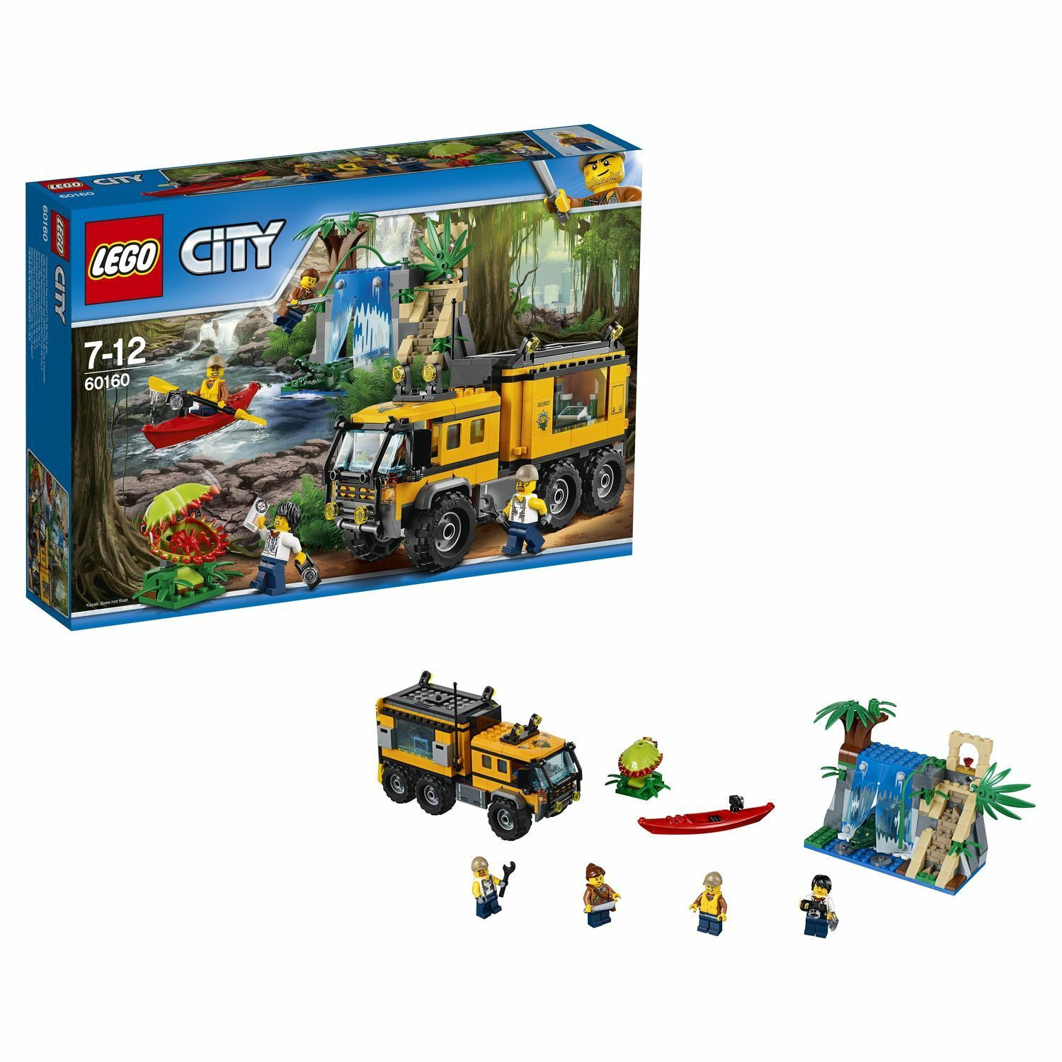 Конструктор LEGO City Jungle Explorers Передвижная лаборатория в джунглях  (60160)