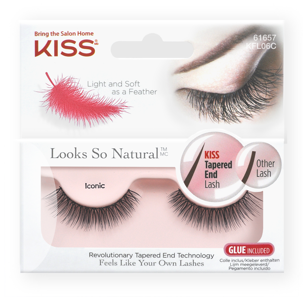 Накладные ресницы Kiss Looks so Natural Eyelashes Iconic KFL06C - фото 1