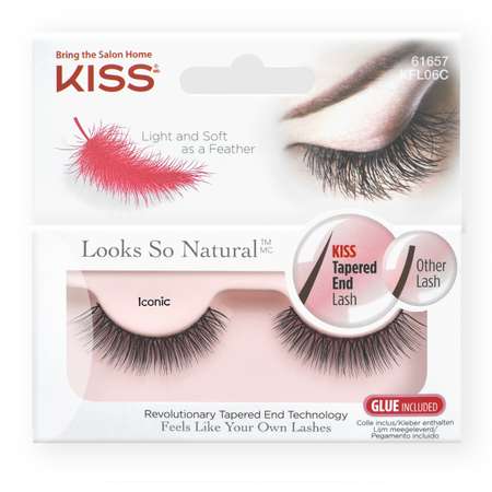 Накладные ресницы Kiss Looks so Natural Eyelashes Iconic KFL06C