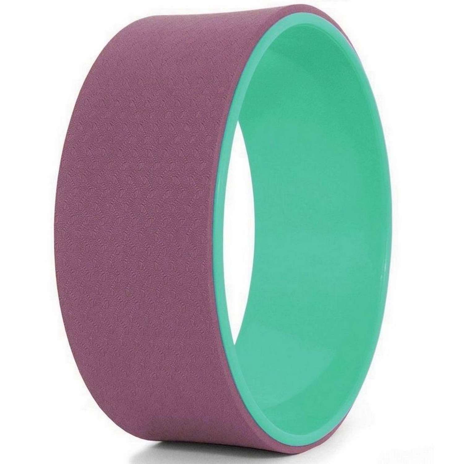 Колесо для йоги STRONG BODY фитнеса и пилатес 30 см х 12 см пурпурно-зеленое - фото 2