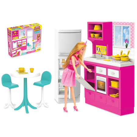 Набор мебели DEDE Кухня для куклы Linda 03665