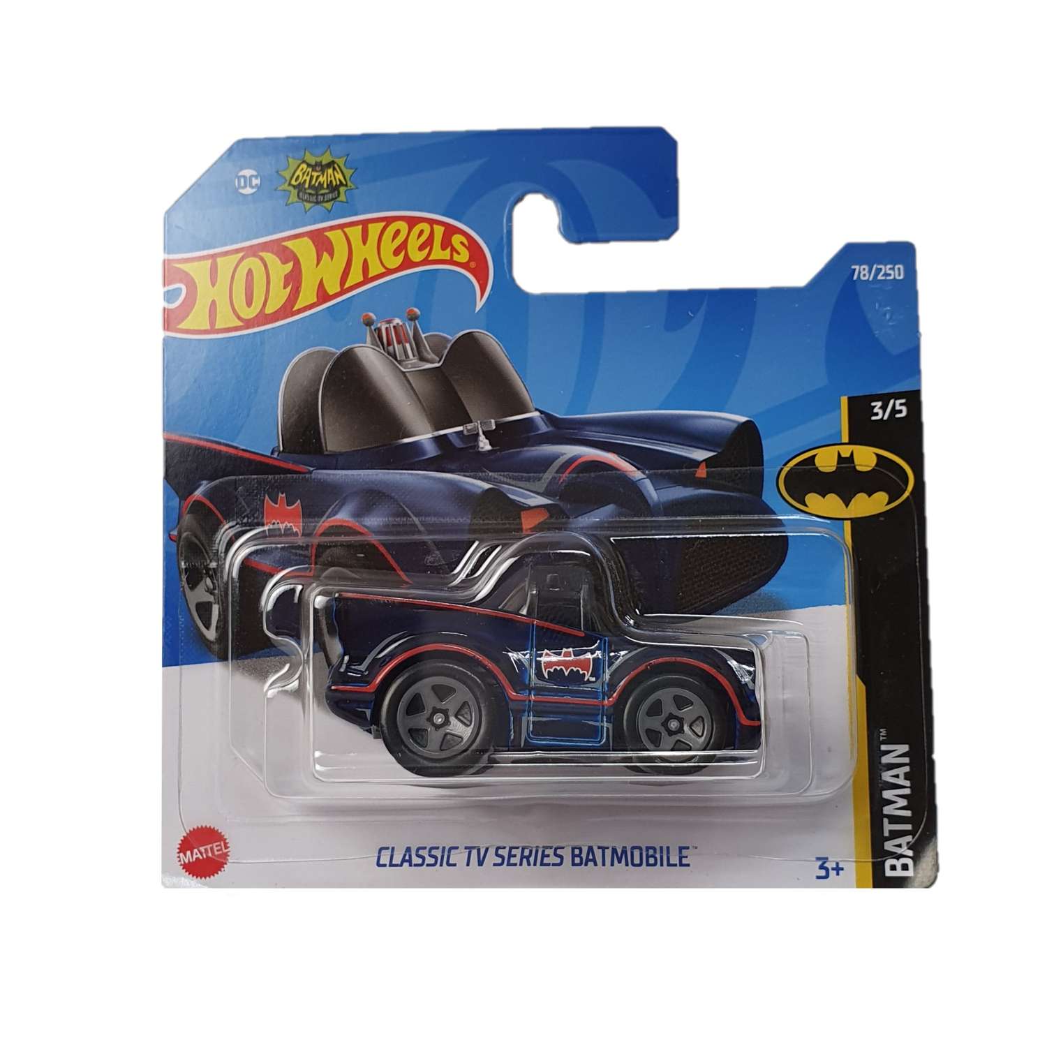 Машинка Hot Wheels BATMOBILE CLASSIC TV SERIES серия BATMAN 1438 - фото 1