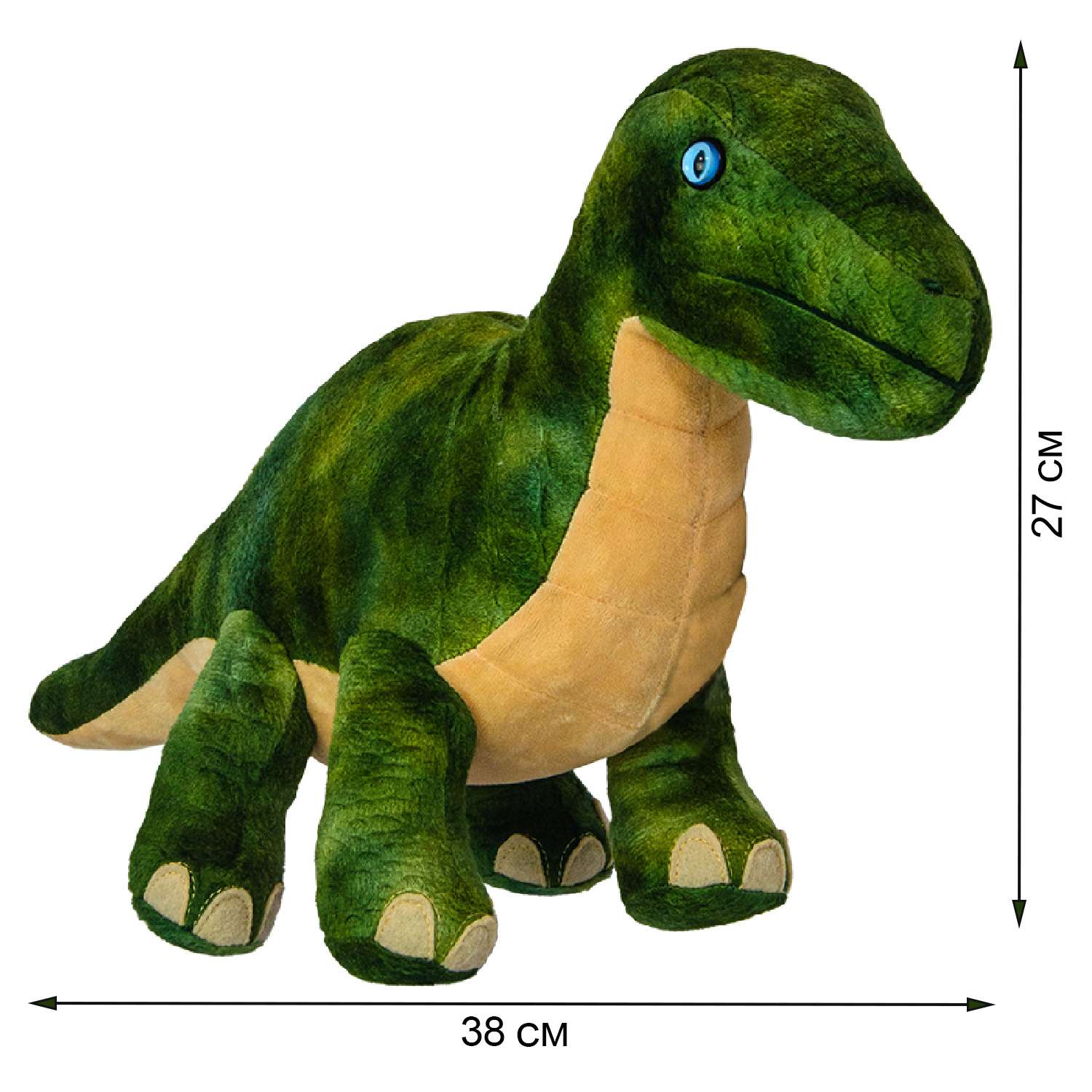 Мягкая игрушка All About Nature Динозавр бронтозавр 50 см - фото 2