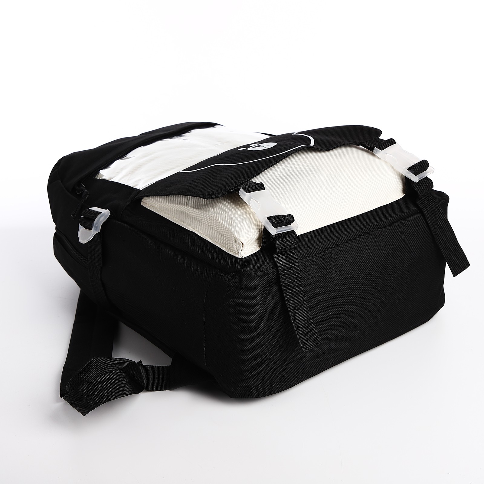 Школьный набор Sima-Land Рюкзак на молнии шопер сумка пенал мешочек для монет - фото 4