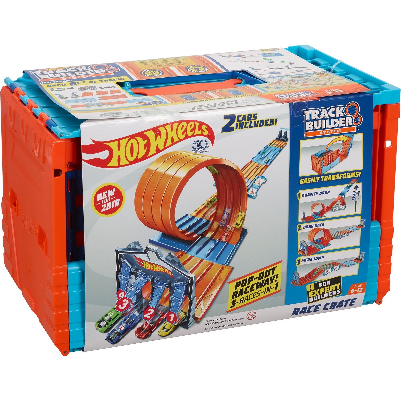 Дополнительная секция Hot Wheels Сундучок для гонок с пусковой установкой FTH77 - фото 4