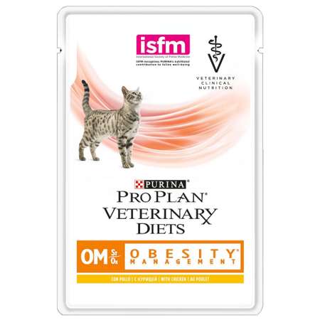 Корм для кошек Purina Pro Plan Veterinary diets Obesity Management курица 85г
