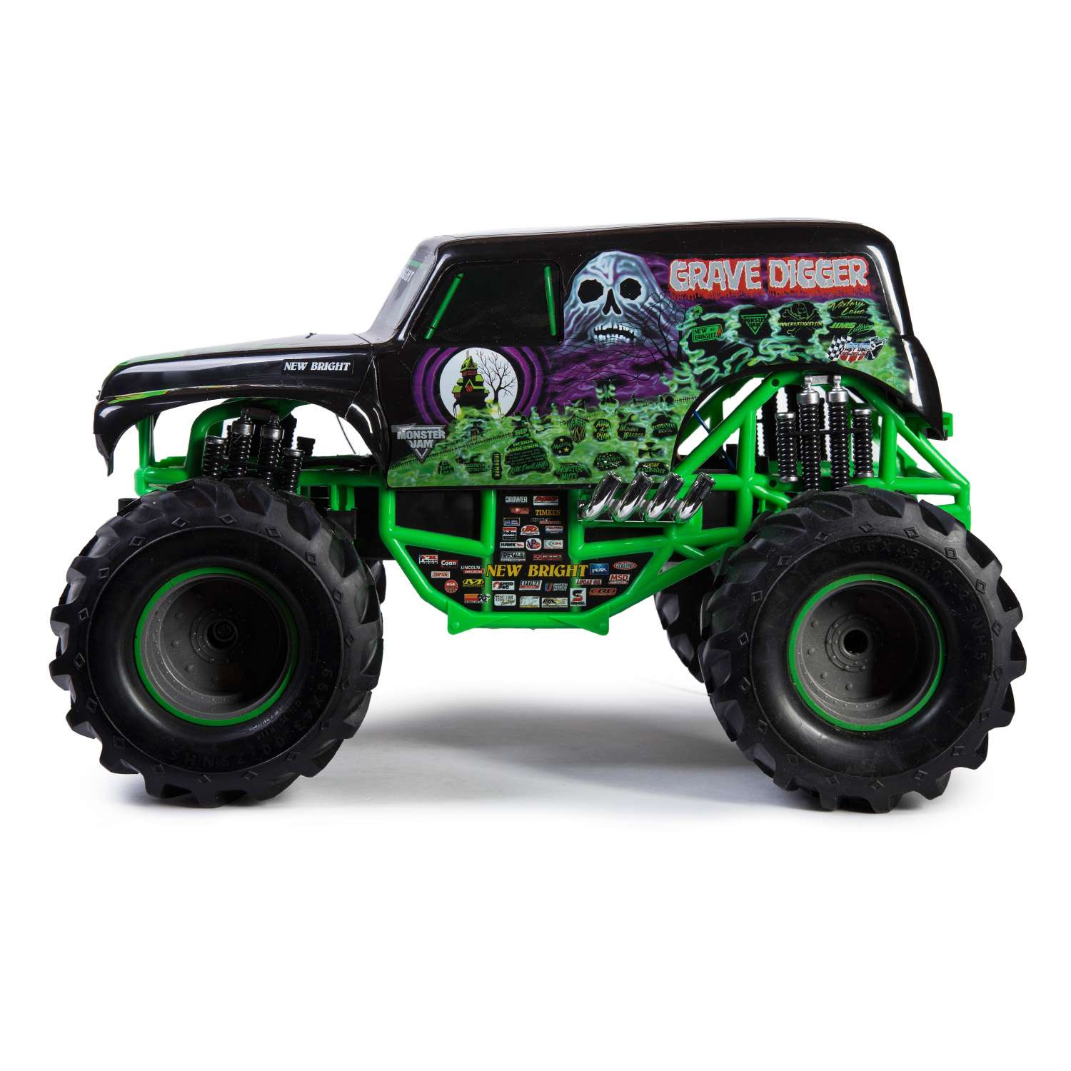 Машина р/у New Bright Monster Jam Grave Digger 1:15 - фото 3