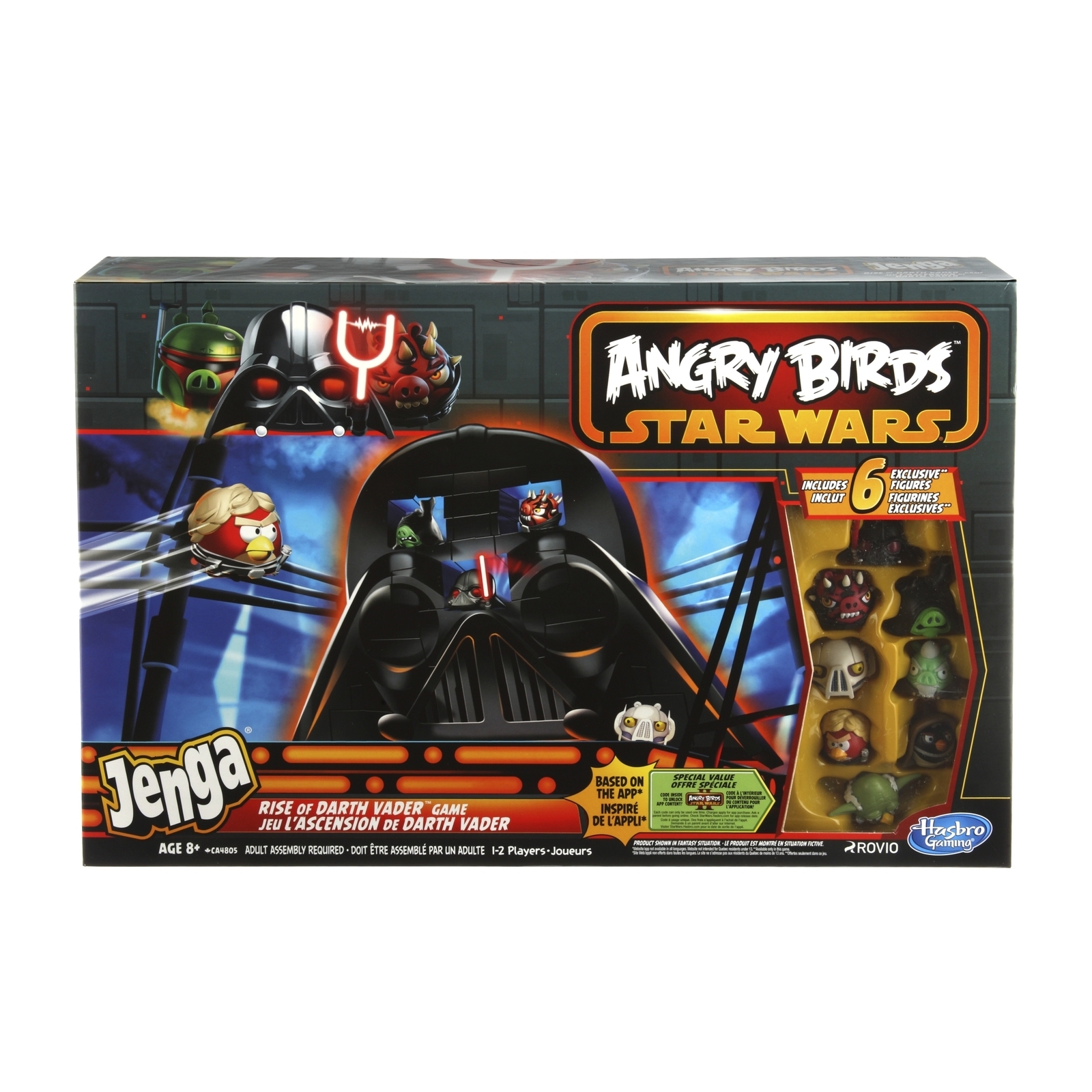 Игра Jenga Hasbro Games Angry Birds Star Wars Дарт Вейдер купить по цене  999 ₽ в интернет-магазине Детский мир