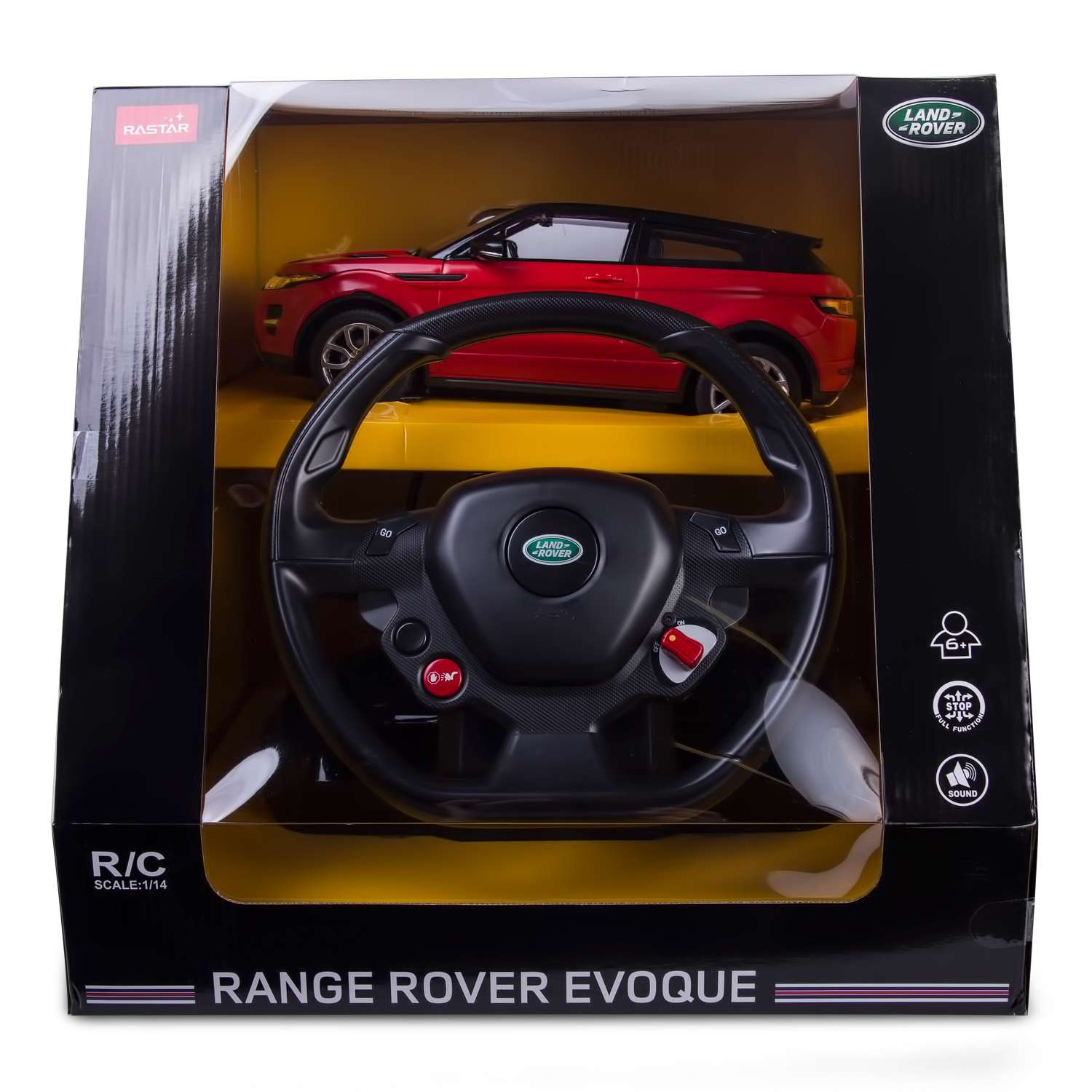 Машинка р/у Rastar Range Rover Evoque 1:14 красная - фото 3