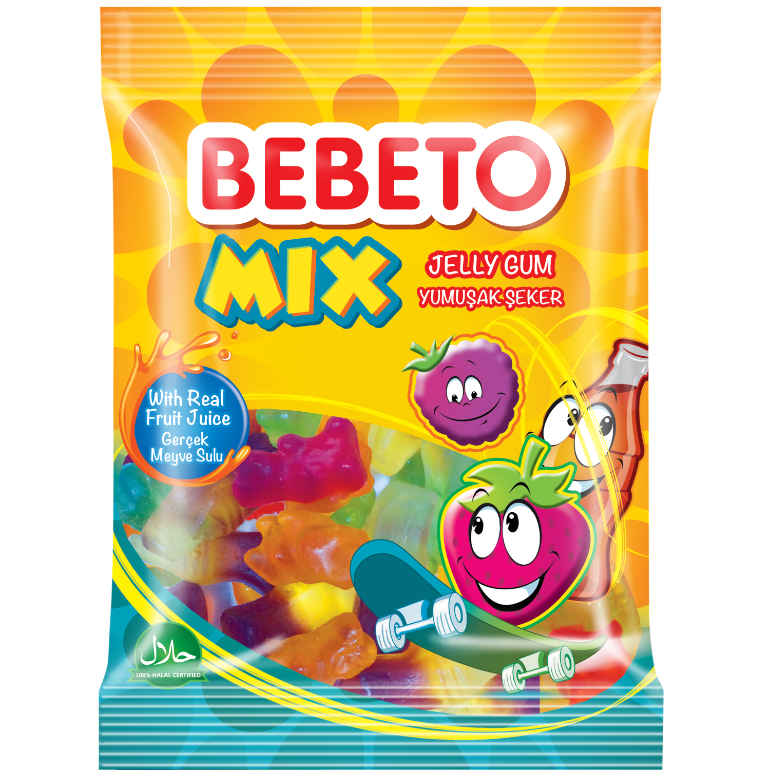 Мармелад жевательный Bebeto Oily Mix 70г - фото 1