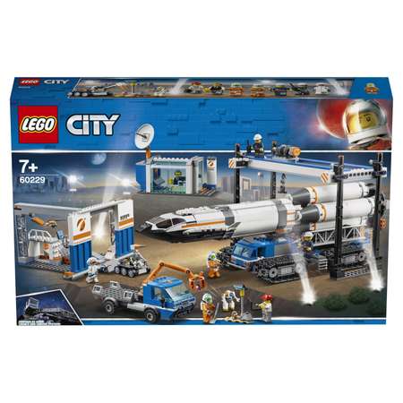 Конструктор LEGO City Space Port Площадка для сборки и транспорт для перевозки ракеты 60229