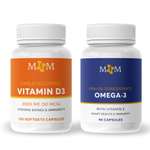 Комплекс витаминов MyHealthMarathon D3 и Омега3 для иммунитета красоты и здоровья