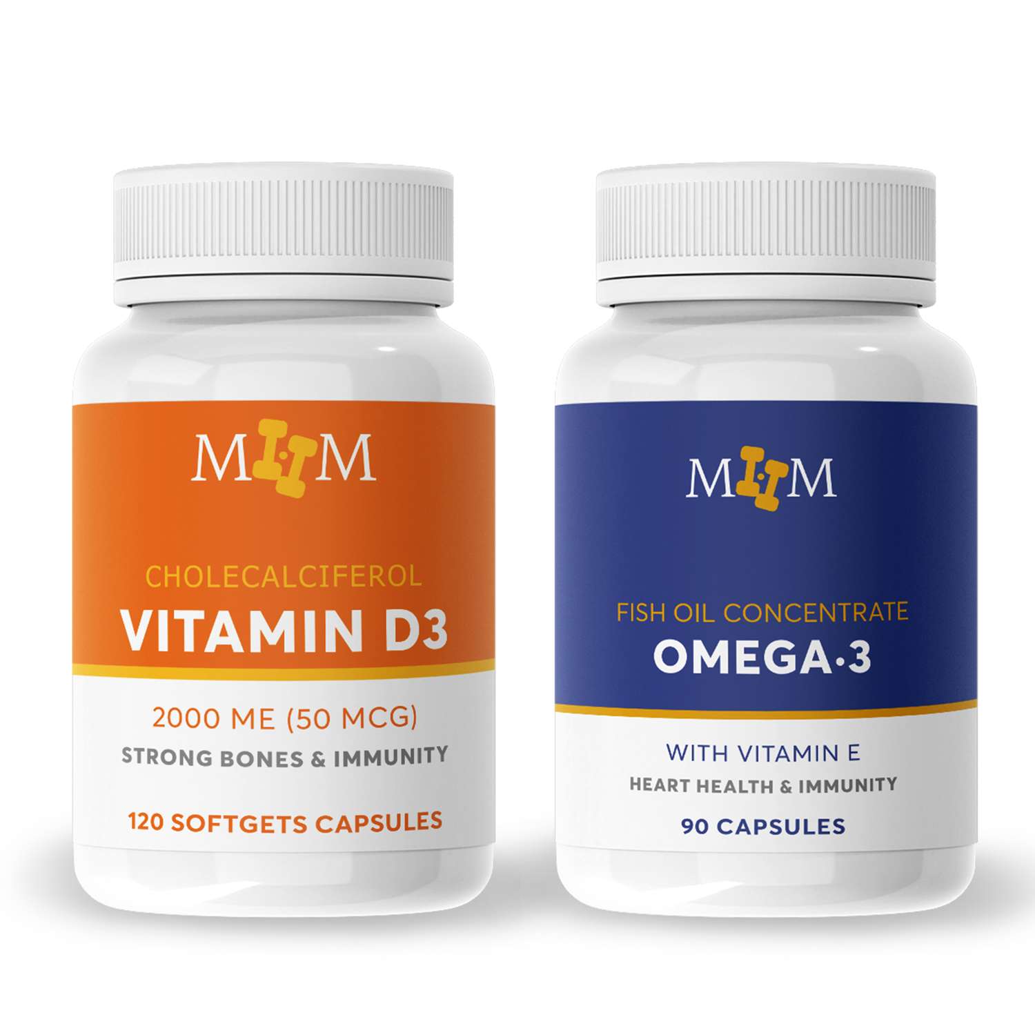 Комплекс витаминов MyHealthMarathon D3 и Омега3 для иммунитета красоты и здоровья - фото 1