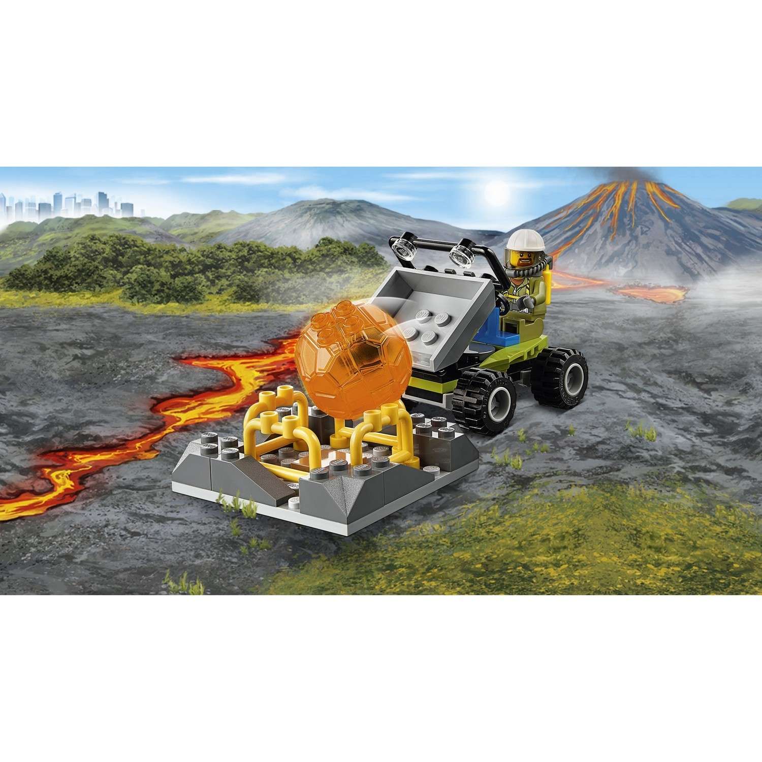 Конструктор LEGO City Volcano Explorers База исследователей вулканов (60124) - фото 5