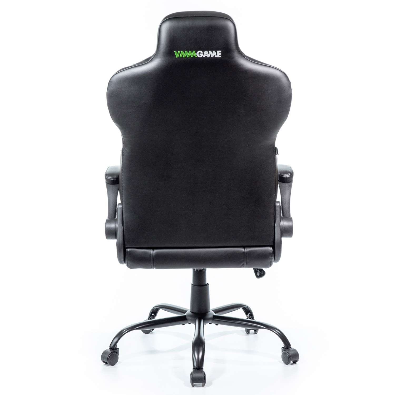 Кресло компьютерное VMMGAME UNIT кожа Черно - черный - фото 3